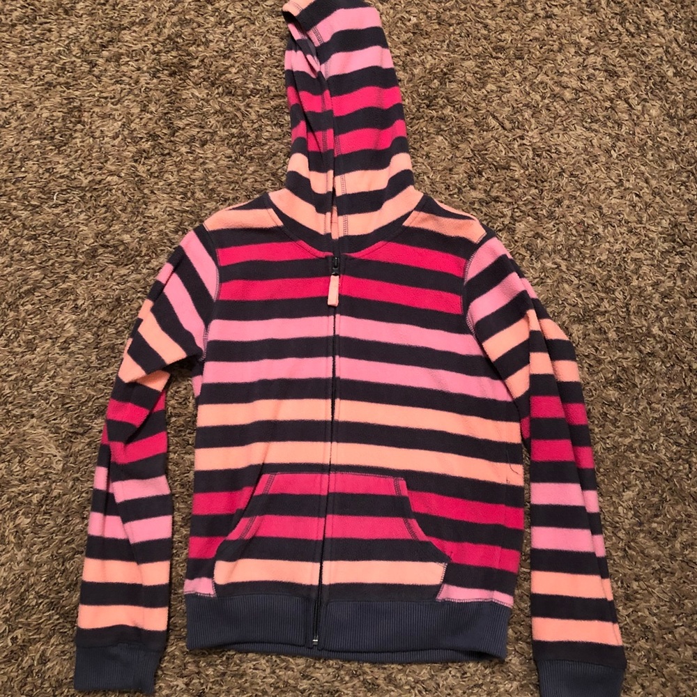 Old Navy Girls 10-12 fleece zipup hoodie w pockets